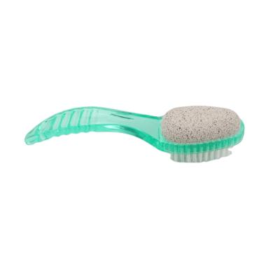 China PS 2 in 1 Plastic Foot Folder Pedicure Callus Remover Double Side Foot Brush with Pumice Stone Foot Folder for sale