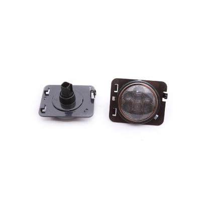 China Daytime Running Light ABS Wheel Plastic Front Fender Flares LED Eyebrow Lights Lamp Suit For JK for sale