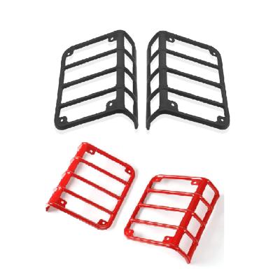 China Metal Car Tail Light Jeep Tail Light Guards Covers Suit For Jeep Wrangler JK for sale