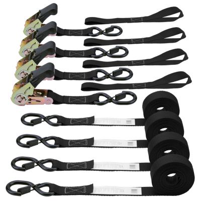 China New arrivial polyester webbing belt factory direct 4 PK cargo strap for sale