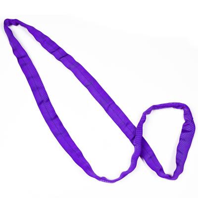 China 1 Ton 1.5M Length Cheap Price Polyester 1T Polyester Around 7:1 Purple 8:1 Safety Factor Lifting Sling Belt Color for sale