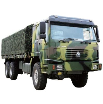 China howo good military cargo truck 6x6 army trucks all wheel drive military cargo truck price 9x2.5x3.1m for sale