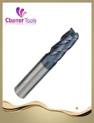 China Standard HRC55 Carbide 4Flutes corner radius end mill for sale