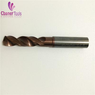 China High quality DIN6537 5D carbide drills with TiSiN coating for sale