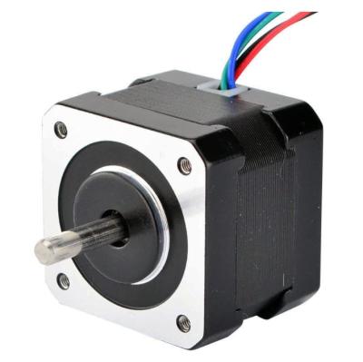 China 3D Printer Dual Shaft High Torque NEMA 17 Stepper Motor 1.8deg 12v 0.4a 4-Wire Factory in Guangzhou for sale