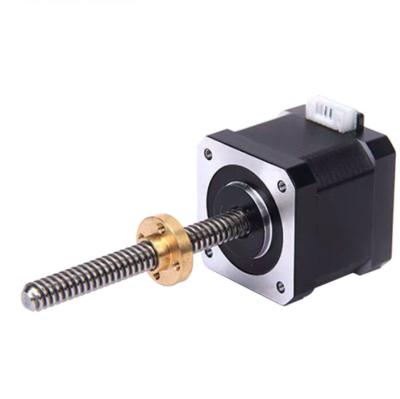 China NEMA17 42*42*40mm Linear Worm Gear Stepper Motor 12V Dc Motor Hybrid Linear Motors for sale