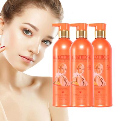 China Carrot Natural Skin Whitening Kojic Acid Moisturizing Whitening Orgainc Gluta Custom Body Lotion for sale