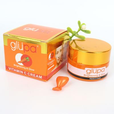 China Private Label Glupa Moisturizer Anti Aging Facial Massage Vitamin C Natural Brightening Cream 50g Whitening for sale