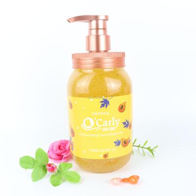 China Whitening Private Label Body Wash Fruit Organic Bright Flavor Moisturizing Skin Whitening Perfume Shower Gel for sale