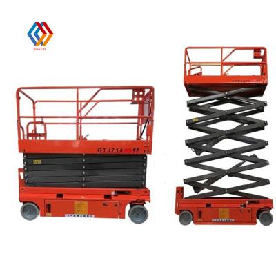 China Best High Building Maintenance Scissor Lift Mobile Manual Scissor Arm Lift Vending Platform For Sale for sale