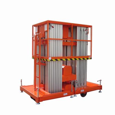 China Widely Hydraulic Aluminum Alloy Slope Painting Single Track Aluminum Man Platform Lift for sale