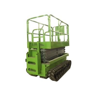 China Hotels Truck Crawler Scissor Lift 500kg Mini Electric Scissor Lift Table for Warehouse for sale