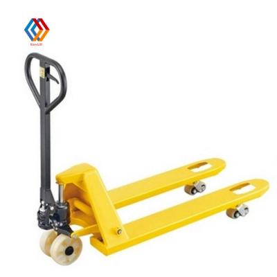 China 2500Kg Hotels Manual Weigh 2.5 Ton Hand Pallet Forklift Warehouse Use for sale