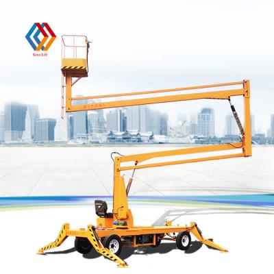 China Hotels Self Propelled Mobile Boom Lift Driverless Man Lift For Sale for sale