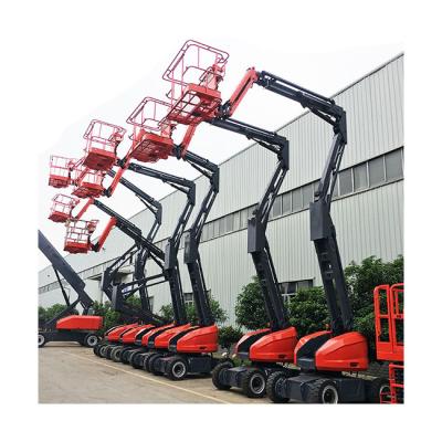 China Construction work fold arm aerial work platform self propelled aerial construction and decoration industries for sale