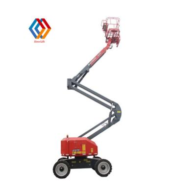 China Construction Work Fold Arm Lift Platform 10m 12M 14M 16M 18M Electric Fold Arm Self Propelled Lifts for sale