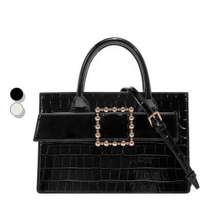 China Fashion Fashion Tending Pattern Stone Handbags Top Handle Bag Shoulder Cross - Body Beading High Quality Women's Tote Bag for sale