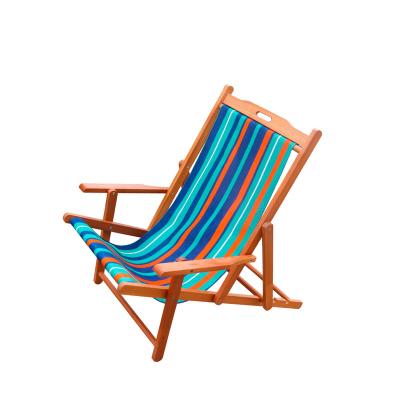 China Hot Modern Foldable Sun High Quality Reclining Chair Beach Lounger Manufacturer Selling Wood Deck Chair for sale