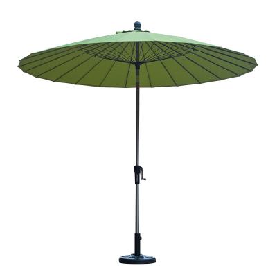 China 3M High Quality Modern Umbrella Outdoor Beach Patio Fiberglass Umbrella Garden Leisure Umbrella With Cross Base for sale