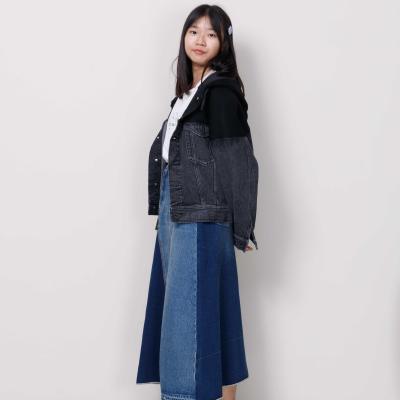 China Good quality Micro-bombshell jeans skirt factory supply denim skirt directly for sale