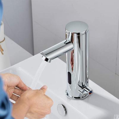 China Sense Faucets Wholesale Low MOQ Custom Design Faucet Automatic Touchless Hands Basin Sensor Free Faucet for sale