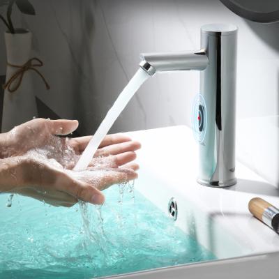 China Sense Faucets Basin Sensor Deck Mounted Water Faucet for sale