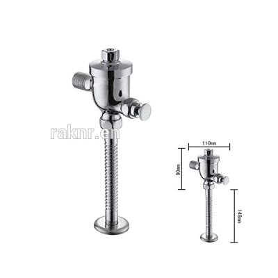 China Contemporary Chrome Plated Contemporary Style Modern Urinal Pressure Flush Valve For Toilet for sale