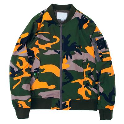 China Wholesale Mens Designer Flight Camouflage Jacket QUICK DRY Custom Logo Mens 2021 Spring Jackets Bomber for sale