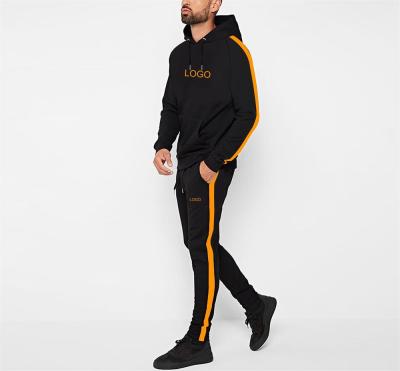 China Breathable Design Your Own Brand White Mens Sportswear Tracksuit Sets Custom Logo Mens Clothing Sweat Suits for sale