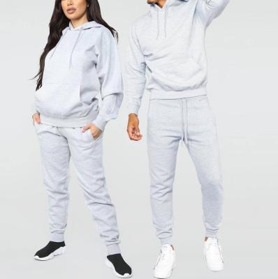 China Breathable Cheap Oversized Blank Sweatsuits Unisex Custom Cotton No Logo Casual Tracksuit Men for sale