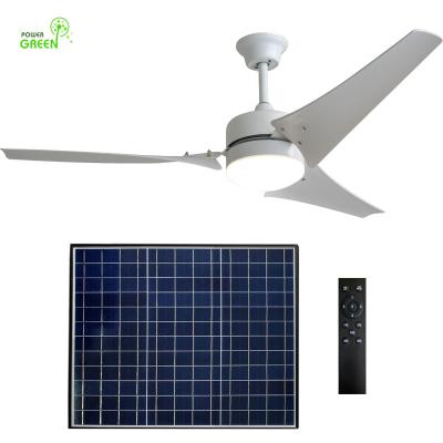 China With Tool ECO Lightweight ABS Solar Duct DC Ceiling Fan 60 Inch 40W Solar Panel Powered Solar Ceiling Fan R for sale