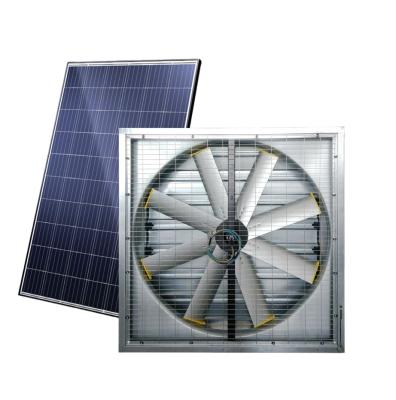 China Industrial Greenhouse Solar Powered DC Greenhouse Exhaust Fan Large Greenhouse Ventilation Electric Motor Driven Ventilation And Fan Animal Husbandry for sale