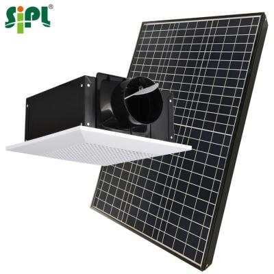 China Solar Fan Short Day-Night-Direct at 0 Energy Cost to Sunny Vent Tools Solar Panel Battery Powered Slot Type Roof Mount Air Circulation Fan Ceiling Home Exhaust Fans for sale