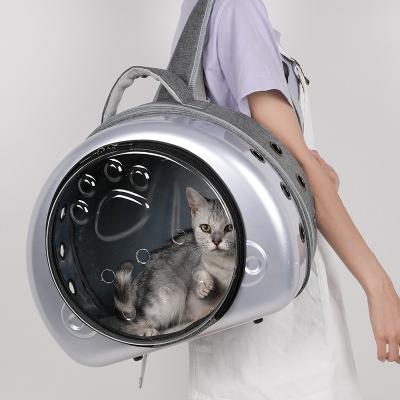 China Wholesale Portable Breathable Durable Pet Travel Carrier Backpack Small Animal Carrier Space Cap Transparent Pet Bags For Pets for sale