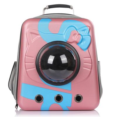 China Portable Breathable Capsule Pet Space Portable Cat Backpack Carrier Pet Bag Cat Travel Carrying Carrier Bag for sale