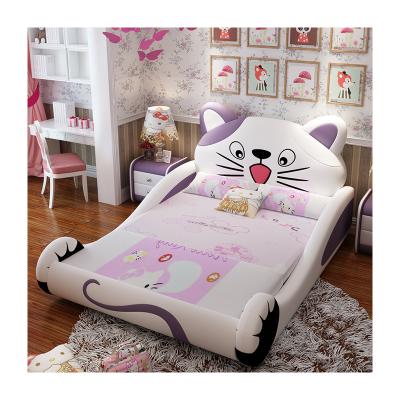 China Comfortable Bedroom Furniture Leather Kids Bed For Children CB40 for sale