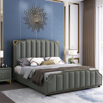 China Professional Storage Supplier Luxury Modern Bedroom Furniture Bed Frames King Size Bed for sale