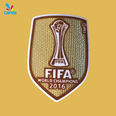 China 2018 WORLD CUP Souvenir Viable Mode Woven Patch For Fabric for sale