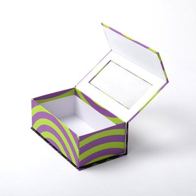 China Recyclable Custom Gift Chocolate Fin Lid Packaging Craft Box With Clear Window Magnetic Gift Box for sale