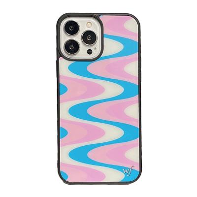 China For iPhone 13 Pro Max Case Luxury High Quality Acrylic Wave Cover Phone Case For iPhone 13 12 11 Pro XR Max Real Phone Size for sale