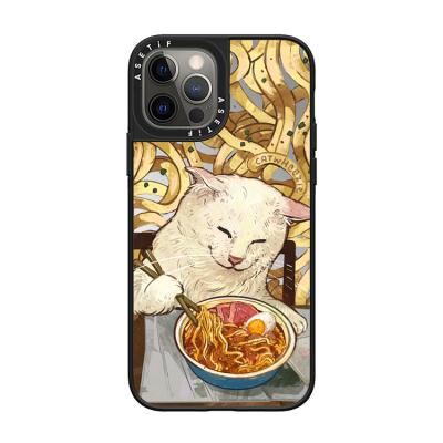 China 2022 New Arrival Shockproof Cartoon Protective Phone Case For iPhone 13 12 Max Lovely Pro Phone Real Size Noodle Cat Cover for sale