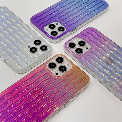 China Shockproof Hard Groove 3D Rugged Phonecase For iPhone 13 Durable Case Holographic Cell Phone Case For iPhone 13 Laser Hologram Phone Case for sale