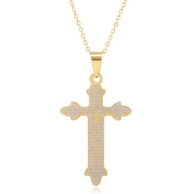 China BOHEMIA Fashion Cross 18k Gold Cross Necklace Jewelry For Women NS10299 Wholesale for sale