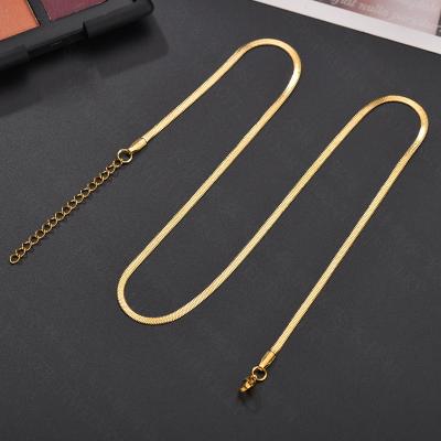 China BOHEMIA Fashion 18k Gold Snake 304 Stainless Steel Necklace For Women N210613 Wholesale for sale