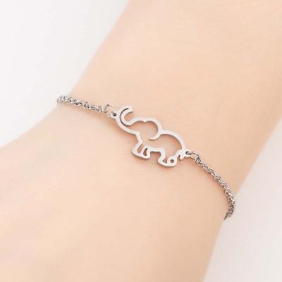 China BOHEMIA Fashion No Fade Stainless Steel Bangle Jewelry Elephant For Summer Trendy Jewelry N2104307 for sale