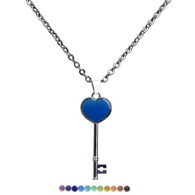 China BOHEMIA Fashion Change Color Mood Stainless Steel Necklace For Women Wholesale N2103170 for sale