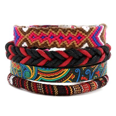 China ALLOY fashion braided rope bracelet set wholesale jewelry men N99283 for sale