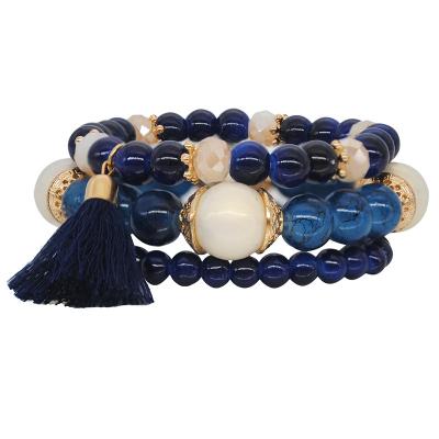 China Bracelets For Women Fashion Tassel Multi Layer Bracelet For Women N81283 Wholesale for sale