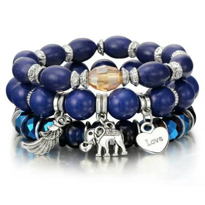 China Bracelets for women fashion love charm bead handmade bracelet for women N81280 wholesale for sale