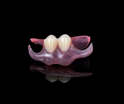 Chine Résine thermoplastique partielle denture partielle dentaire flexible résistante aux taches à vendre